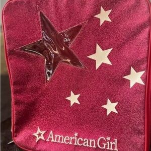 American Girl Pink Star Pattern Backpack